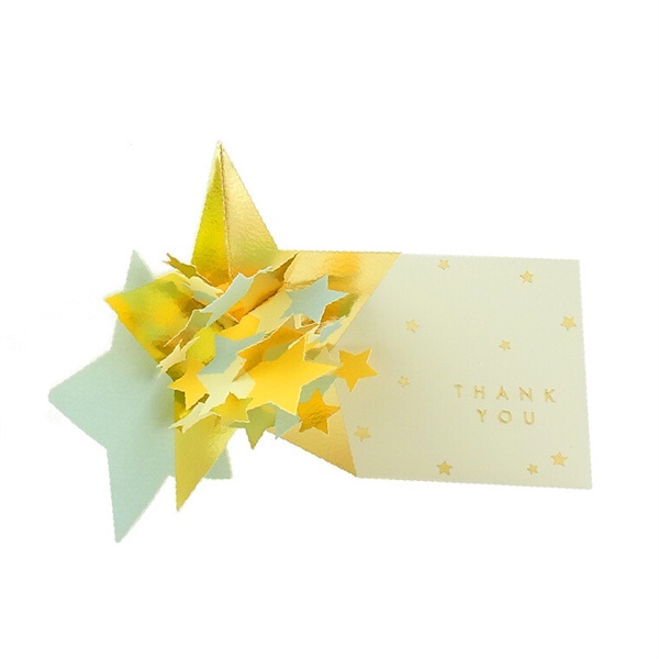 การ์ดป๊อปอัพขอบคุณ Star - LY-35