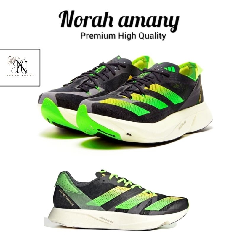 Adidas Jual adidas adizero adios pro 3 Takumi sen 8 black green "marathon Running shoes"