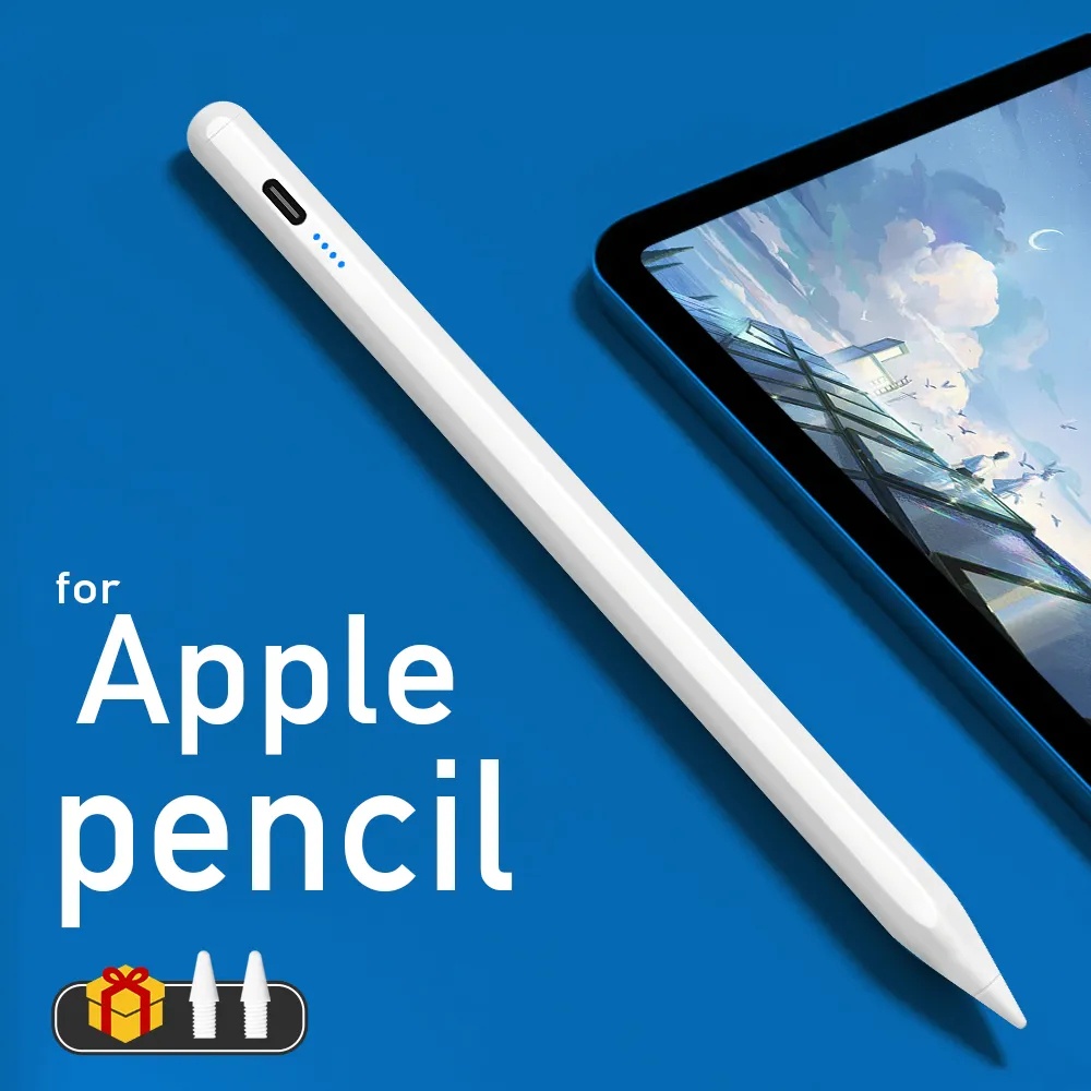 ปากกาไอแพด สำหรับ Air5 Air4 Air3 pro 11 2018-2023 gen10,9,8,7,6 mini 6ปากกาสไตลัส Stylus Pencil 2 ปากกาทัชสกรีน