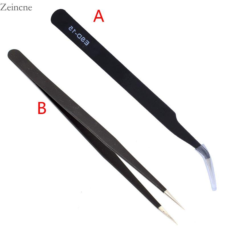 Zein แหนบเหล็กคาร์บอน ทรงโค้ง ป้องกันไฟฟ้าสถิตย์ ESD-15 สําหรับอิเล็กทรอนิกส์