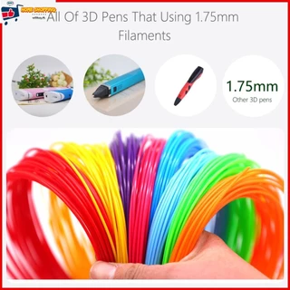【PLA ยาว 5 เมตร ชุด20/30/40สี】ไส้ปากกา 3D 1.75 มม. PLA Filament เส้นใยฟิลเมนต์ สําหรับเด็กการพิมพ์ปากกา3มิติ และเครื่องพิมพ์สามมิติ
