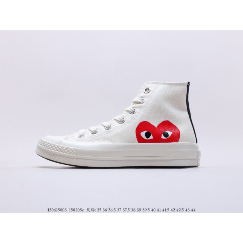 Converse Chuck Taylor All Star 70S HI COMME DES GARCONS PLAY WHITE'