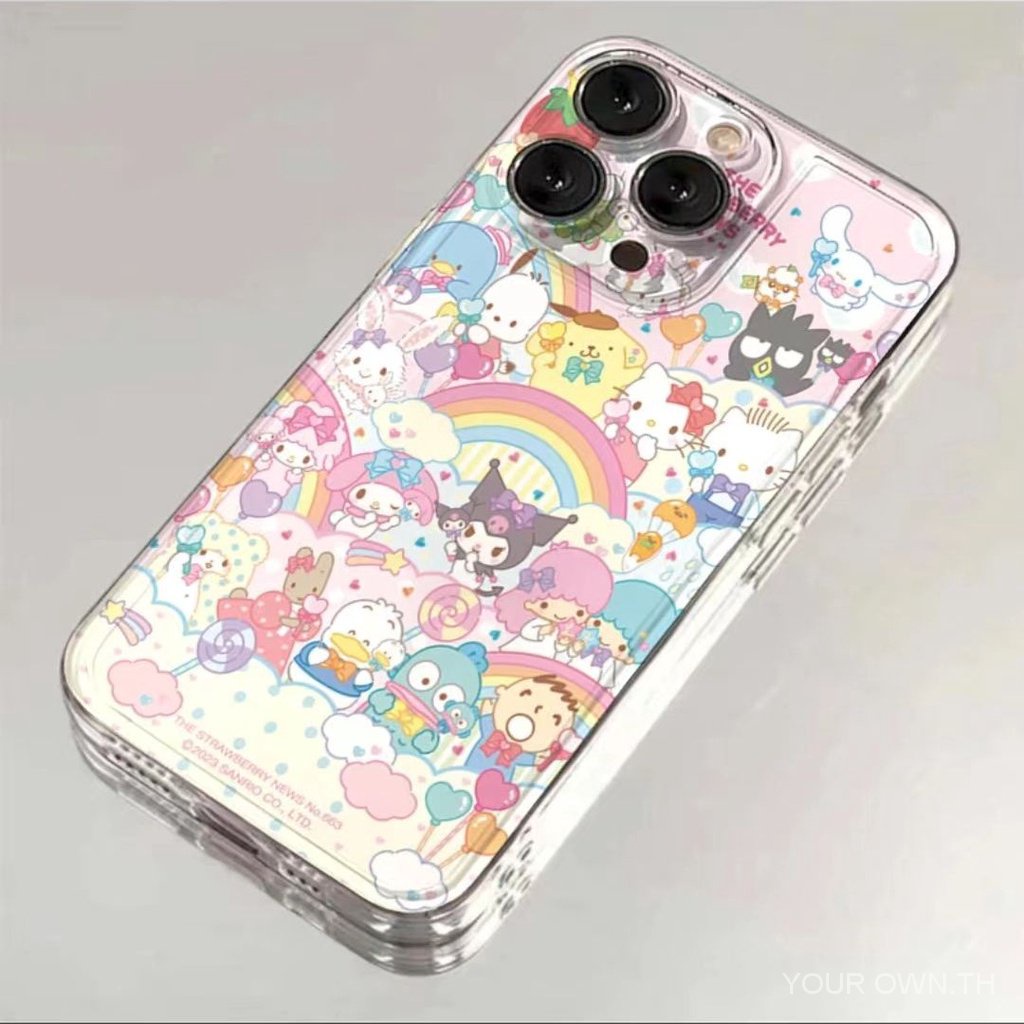 เหมาะสำหรับ iPhone 15 14 Pro Max 13 12 XR 7 8 Plus, เคสกันกระแทกแบบการ์ตูนไล่เฉดสีสำหรับโทรศัพท์ Apple