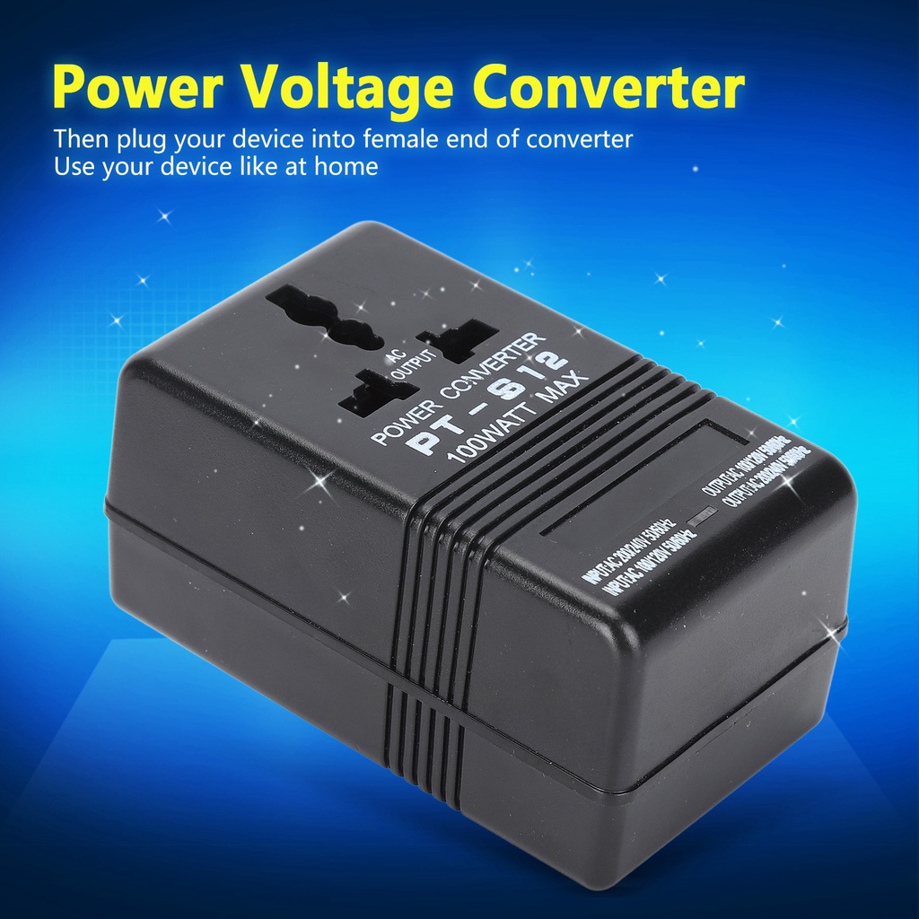 Maxpower ตัวแปลงแรงดันไฟฟ้า AC 100 v-120 v ถึง 220 v-240 Step Up Buck Power Adapter หม้อแปลงไฟฟ้า w