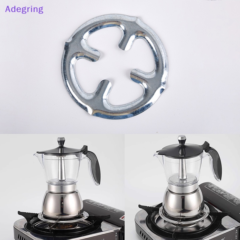 [Adegring] Moka Pot ชั้นวางเตาแก๊สเหล็ก หม้อหุงข้าว กาแฟ Moka Pot ขาตั้งแหวนลดชั้นวางเครื่องชงกาแฟ ชิ้นส่วนเครื่องครัว