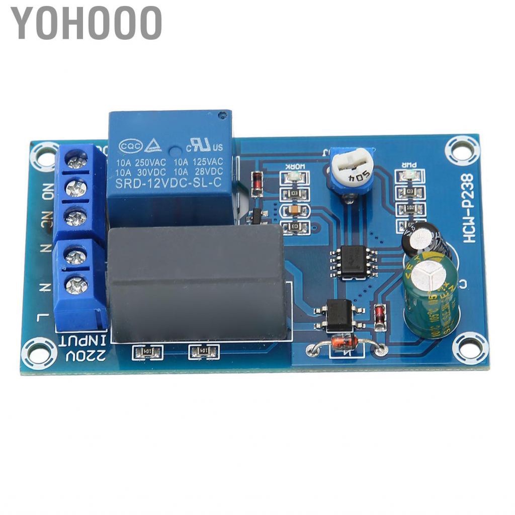 Yohooo Time Delay Board  Timer Relay Module Wide Application 220V AC Input Adjustable for Home