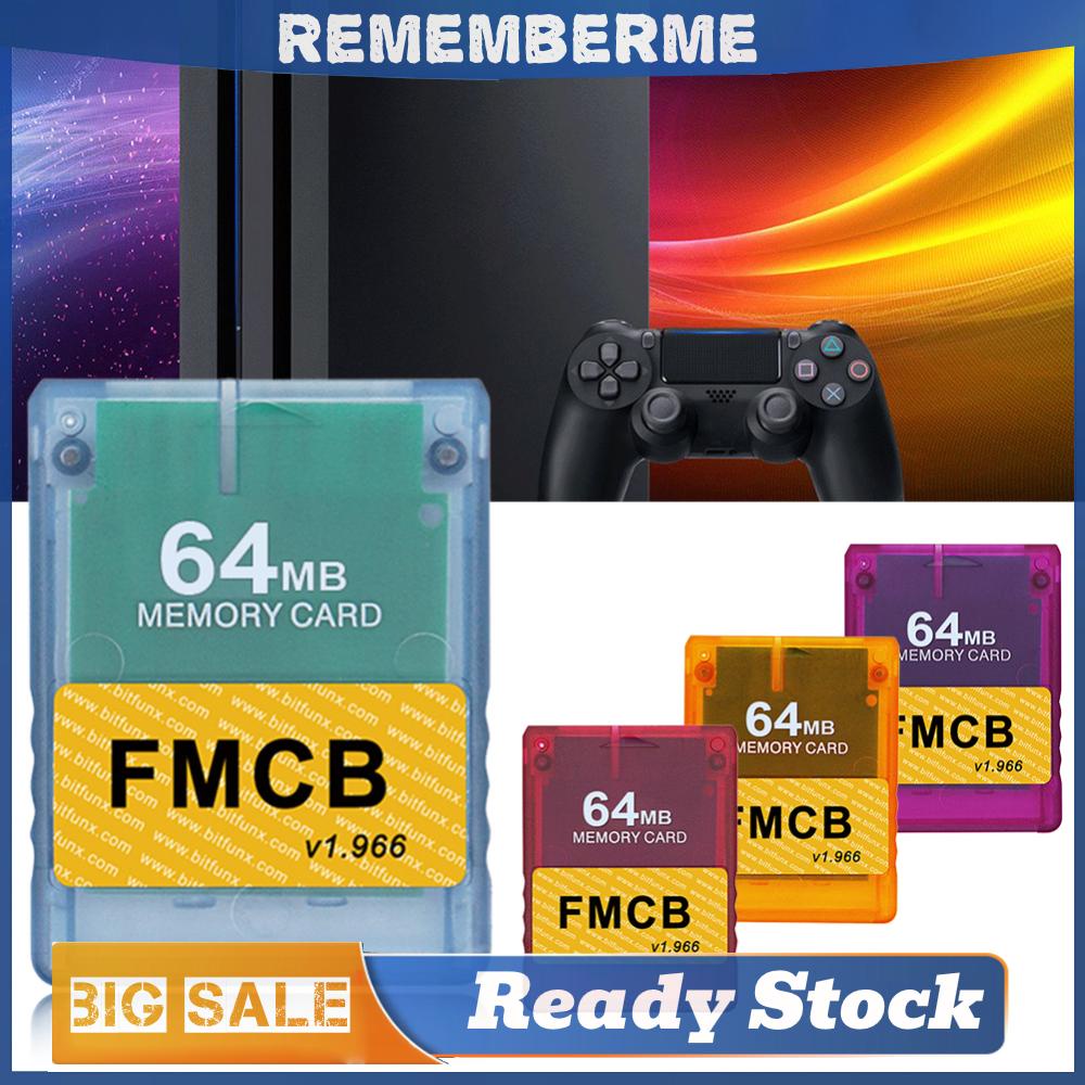 การ์ดหน่วยความจํา 8MB 16MB 32MB 64MB Free Mcboot V1.966 พร้อม OPL สําหรับเกมคอนโซล PS2