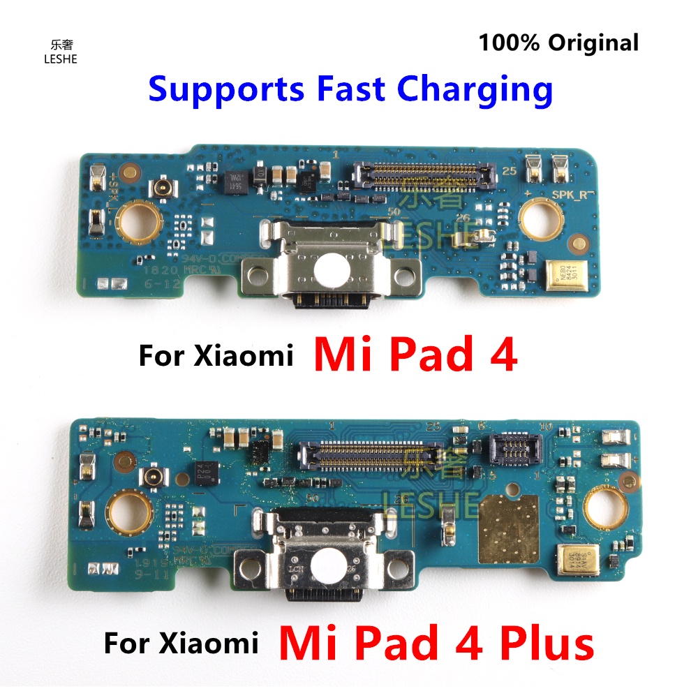 บอร์ดพอร์ตชาร์จ USB สายเคเบิ้ลอ่อน สําหรับ Xiaomi Mi Pad 4 Plus Dock Connector พร้อมไมโครโฟน อะไหล่เปลี่ยน