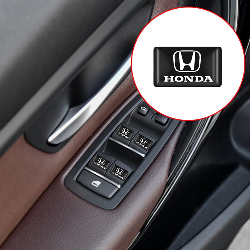[📣ส่งไว มีCOD] สติกเกอร์อีพ็อกซี่เรซิ่น ลายโลโก้ 3D สําหรับตกแต่งรถยนต์ Honda Civic City Odyssey Vezel CRV Accord
