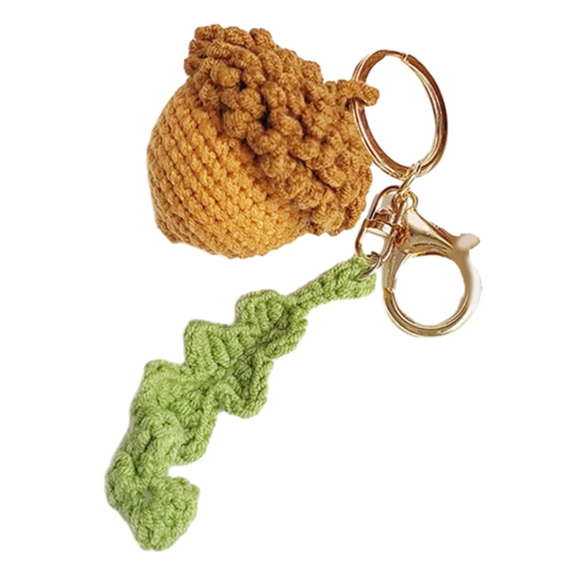 Miss * อเนกประสงค์โครเชต์ Acorn จี้ Charm ที่ไม่ซ้ํากันโครเชต์ Acorn พวงกุญแจ Craftsmanship Acorn แข