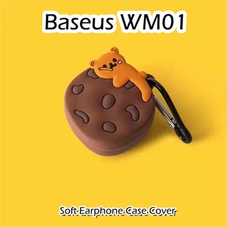 พร้อมส่ง! สําหรับ Baseus WM01 เคส ตลก การ์ตูน จัดแต่งทรงผม ซิลิโคนนิ่ม เคสหูฟัง เคส