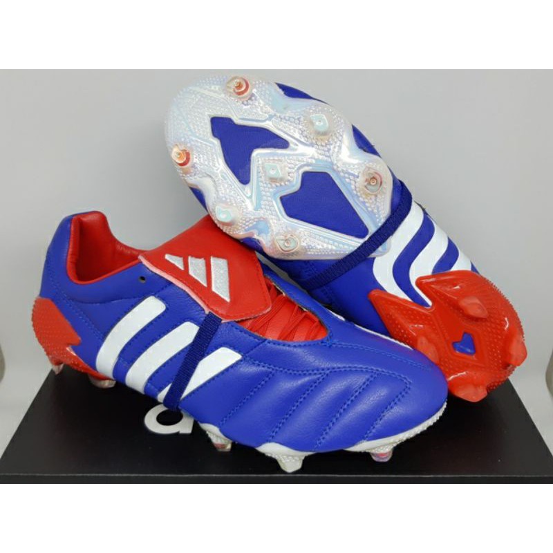 Sepatu Bola Adidas Predator 20 Mania Remake Chrome Japan Blue FG กีฬา