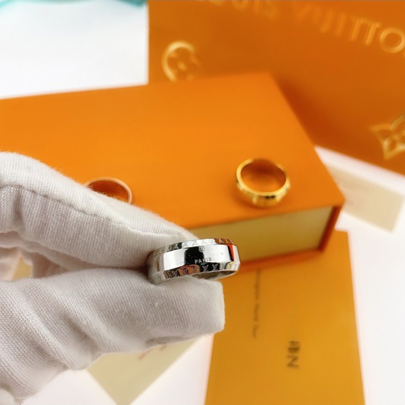 แหวนแกะสลักตัวอักษร titanium สำหรับทั้งผู้ชายและผู้หญิง สไตล์คลาสสิก พร้อมมอบเป็นของขวัญที่เหมาะสมในหลากหลายโอกาส - รูปที่ 6