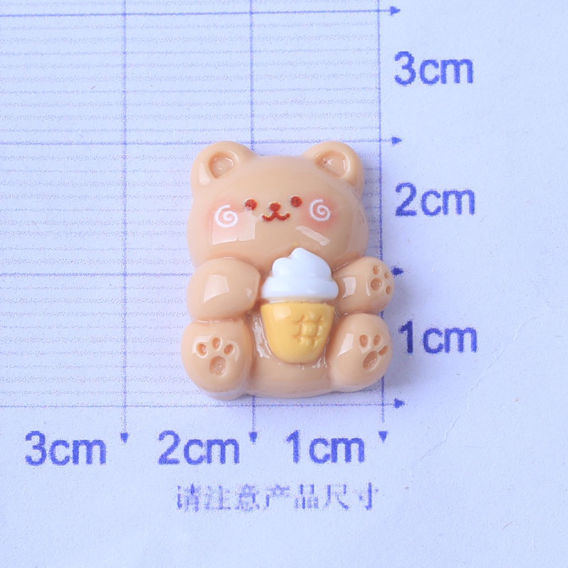 กิ๊บติดผมเรซิ่น รูปการ์ตูนหมีกาแฟน่ารัก เครื่องประดับ สําหรับติดผม ติดเคสโทรศัพท์ diy ราคา ถูกที่สุด ดีลบีเคเค แกลเลอรีภาพที่ 7