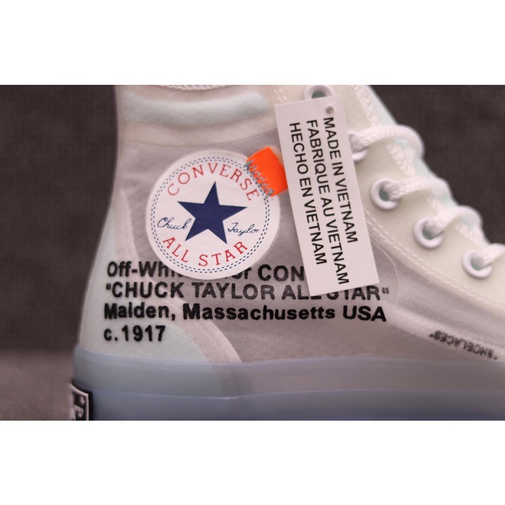 Off-White X Converse Chuck Taylor All Stars '70s | 162204c Transparent Tube Frame for Men Casual Ca
