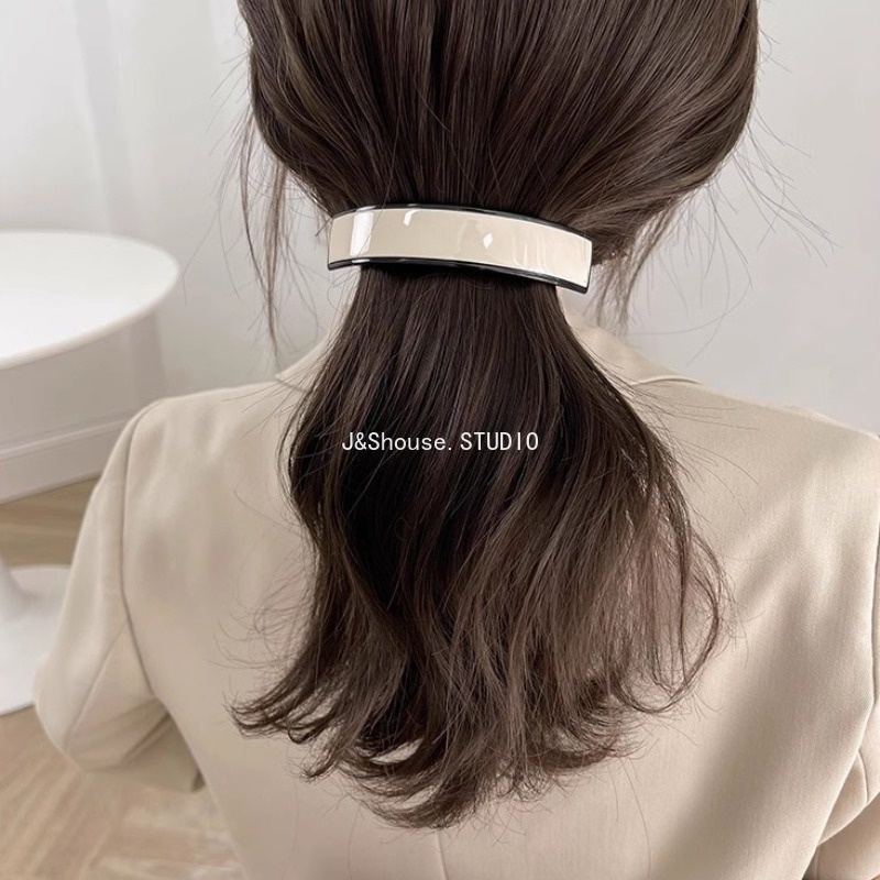 Kf735 กิ๊บติดผม สไตล์เกาหลี อะซิเตท สีพื้น เรียบง่าย ฤดูใบไม้ผลิ กิ๊บติดผม เครื่องประดับ สําหรับผู้หญิง