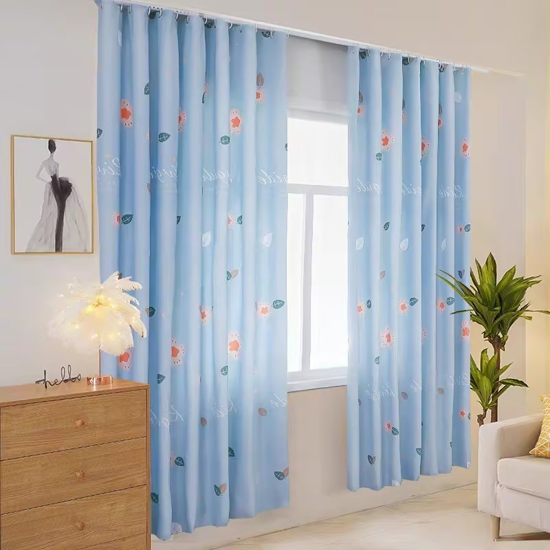 ผ้าม่านประตู ผ้าม่านหน้าต่าง ผ้าม่านกั้นห้อง แบ่งห้องนอน ทึบแสง ห่วงตาไก่ผ้าม่าน ม่านกังนฝุ่น สไตล์มินิมอล - รูปที่ 2