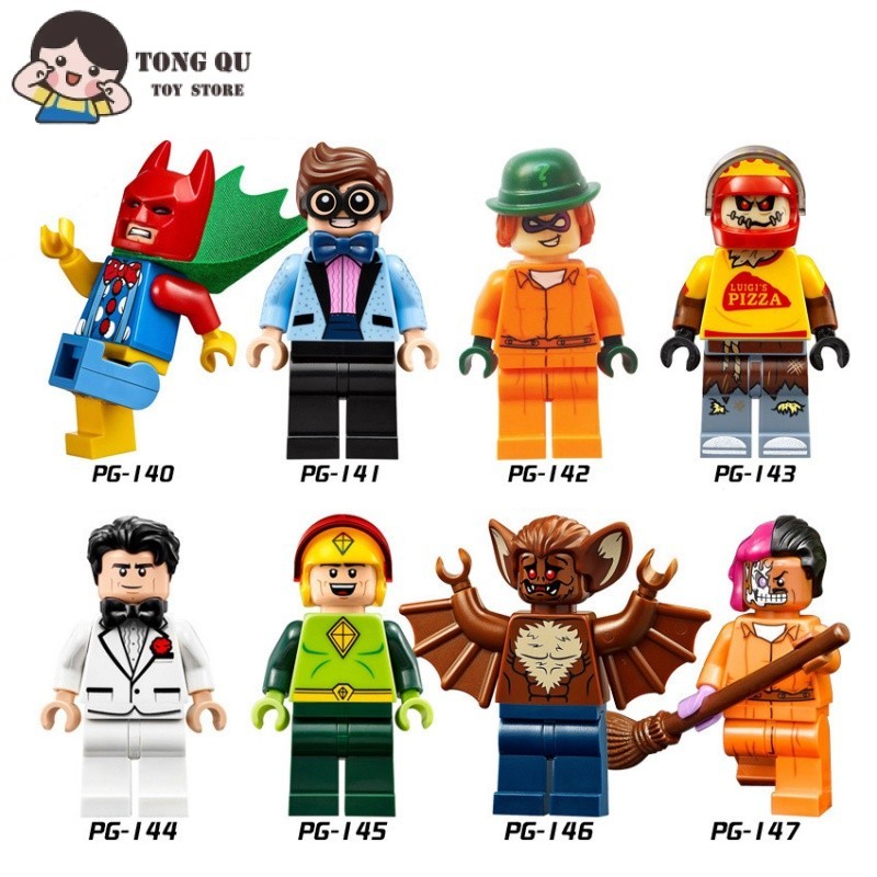 โมเดลตุ๊กตาฟิกเกอร์ Superhero Minifigures Batman Robin ขนาดเล็ก ของเล่นสําหรับเด็ก