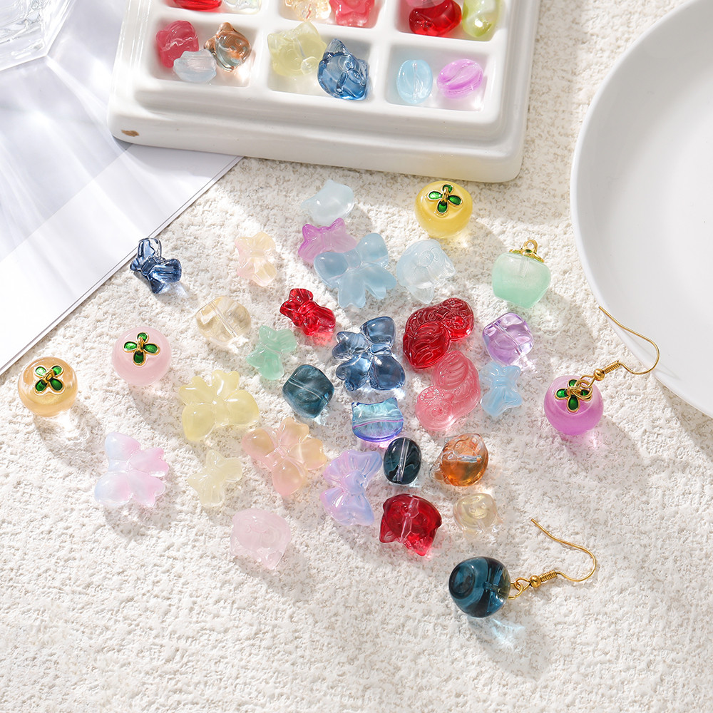 ลูกปัดสังข์ 5 ชิ้น ผสมลูกปัดแก้วสีสันสดใส DIY สร้อยข้อมือสร้อยคอ แบบสเปรย์โบว์ เครื่องประดับแฮนด์เมด ราคา ถูกที่สุด ดีลบีเคเค แกลเลอรีภาพที่ 5