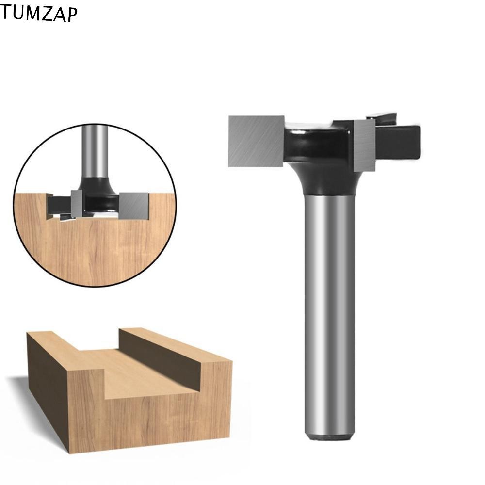 ดอกเราเตอร์ TUMZAP 1/4 นิ้ว พื้นผิว Shank Planing CNC