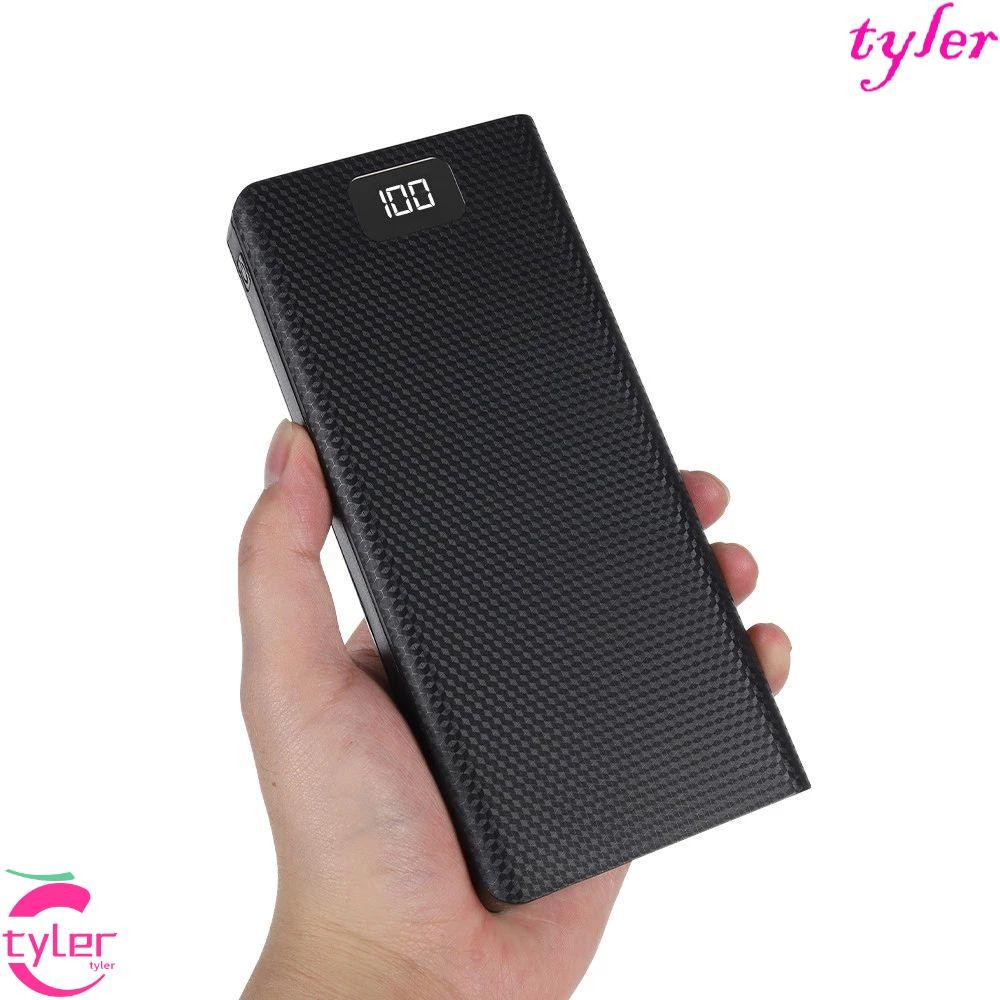 Tyler กล่องเก็บแบตเตอรี่เครื่องชาร์จโทรศัพท์มือถือแบบพกพา 8x18650 แบตเตอรี่ LCD Digital Display Charger กล่อง Micro USB Case