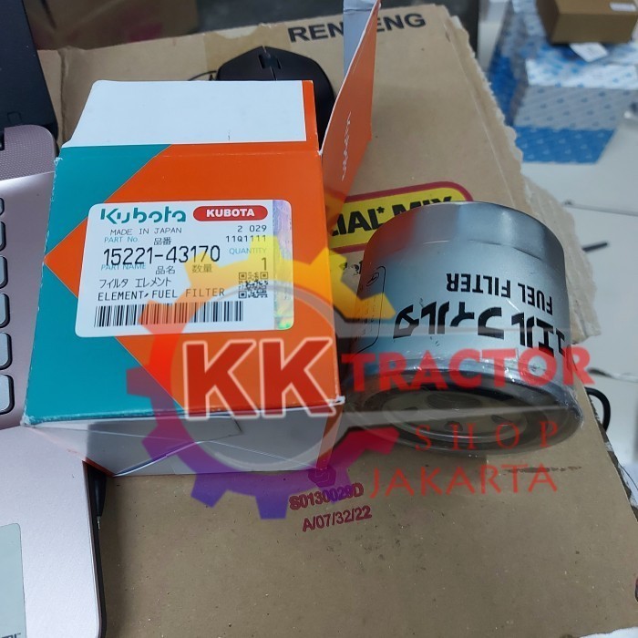 KUBOTA U50 V2203 SOLAR FILTER 15221-43170 ELEMENT FUEL FILTER U50 ต้นฉบับ