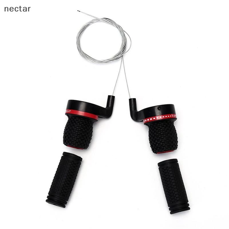 TAR 1 คู่ Twist Gear Shifters Bike Grip Speed Derailleur อะไหล่ N