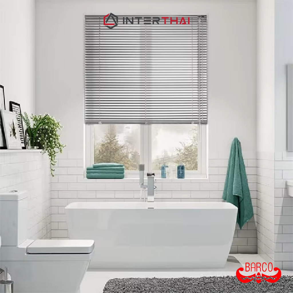 ตกแต่งบ้าน BARCO มู่ลี่ PVC ขนาด 1 นิ้ว สีเทา ส่งด่วน สั่งเลย