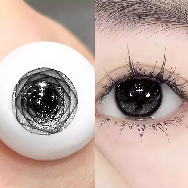 (-0 ° -600 °) คอนแทคเลนส์ 🌈ZM 🌈  สีฟ้า/ชา สีน้ำตาล/สีเทา คอนแทคเลนส์แฟชั่น วันหมดอายุ 6 เดือน 14