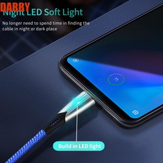 Darby สายชาร์จข้อมูล Micro USB 1 เมตร สายชาร์จ Microusb สายชาร์จข้อมูล ชาร์จเร็วมาก Micro LED USB สายเคเบิล