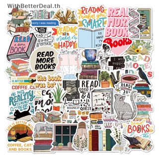 สติกเกอร์ ลาย BETTER Book Reading Doodle สไตล์วินเทจ สําหรับตกแต่งตู้เย็น แล็ปท็อป โน้ตบุ๊ก กระเป๋าเดินทาง DIY