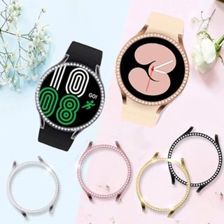 เคสนาฬิกาข้อมือ PC ประดับเพชร วิบวับ อุปกรณ์เสริม สําหรับ Samsung Galaxy Watch 4 classic 42 มม. 4 6 มม.