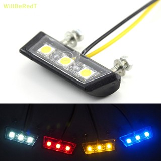 [WillBeRedT] หลอดไฟเบรก LED 12V กันน้ํา สําหรับติดป้ายทะเบียนรถจักรยานยนต์ 1 ชิ้น