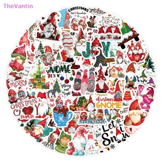 Thevantin สติกเกอร์ ลายกวาง ซานตาคลอส สโนว์แมน สําหรับตกแต่งกระเป๋าเดินทาง สเก็ตบอร์ด DIY 60 ชิ้น