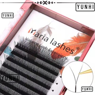 Yunhi ขนตาปลอม 12 แถว สีสันสดใส เครื่องมือแต่งหน้า D Curl Fairy Eyelashes ขนตาปลอมนุ่มพิเศษ