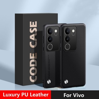 เคสโทรศัพท์หนัง PU ซิลิโคน กันกระแทก หรูหรา สําหรับ Vivo V29 Lite V29 Pro Lite V27 V27E V25 V23 5G