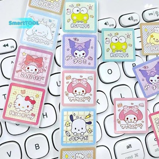 Utzn&gt; ใหม่ สติกเกอร์เทปกาว ลายการ์ตูนอนิเมะ Sanrio Kawaii น่ารัก มีกาวในตัว สําหรับติดตกแต่งสมุด 500 ชิ้น ต่อม้วน