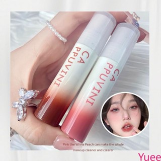 Cappuvini Summer Clear Lens Face Lip Glaze Water Light Glass Doodle Lip ฤดูใบไม้ผลิและฤดูร้อน Moisturizing Whitening Parity ลิปกลอส yuee