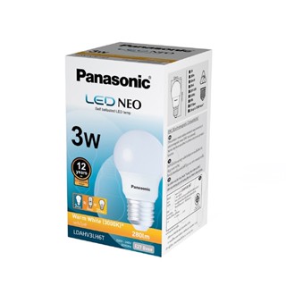 Panasonic หลอด LED 3W/280LM สีวอร์มไวท์   LDAHV3LH6T