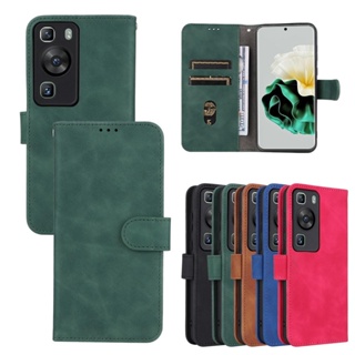 เคสโทรศัพท์มือถือ แบบฝาพับ พร้อมช่องใส่บัตร สําหรับ Huawei P60 P60 Pro P60