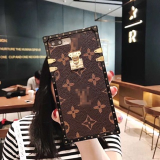 For OPPO A76 A17 A17K A58 A78 A96 Realme C30 C33 C55 C53 C31 C35 8i 9 9i 10 Reno 7 7Z 8Z 8 8T Pro Fashion Leather Square Phone Case