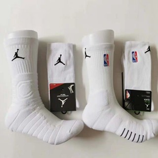 Aj Airman Ultimate Flight NBA ถุงเท้ากีฬาบาสเก็ตบอล ข้อสูง พื้นหนา สําหรับผู้ชาย