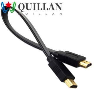 Quillan สายเคเบิล HDMI ความละเอียดสูง รองรับอีเธอร์เน็ต TV Full HD HDMI ตัวผู้ เป็นตัวผู้