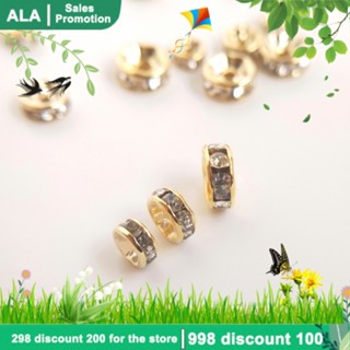 【🏭เครื่องประดับ DIY🏭】แหวนลูกปัดเพชร ทอง 18K 14k ฝังเพทาย แฮนด์เมด DIY อุปกรณ์เสริม สําหรับทําเครื่องประดับ สร้อยข้อมือ