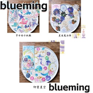 Blueming2 สติกเกอร์กระดาษวาชิ หลากสี สําหรับตกแต่งแฟนตาซี DIY 180 ชิ้น