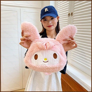 Kts Sanrio Kuromi Cinnamon melody กระเป๋าถือ กระเป๋าสะพายไหล่ สะพายข้าง ความจุขนาดใหญ่ ลายการ์ตูน แฟชั่น