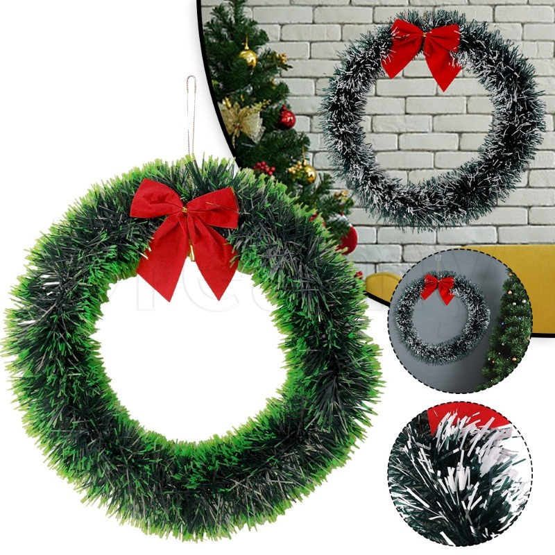 กระดิ่งแขวนผนัง ประดับโบว์ สีเขียว สําหรับตกแต่งต้นคริสต์มาส DIY