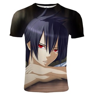 เสื้อยืด พิมพ์ลายอนิเมะ Fairy Tail สไตล์ฮาราจูกุ