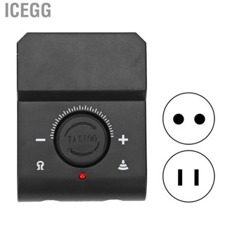 Icegg Black Tattoo Machine Power Supply Professional  Mini  Portable Microblading 90-250V e