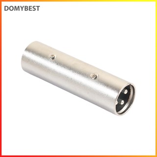 ❤ Domybest ปลั๊กอะแดปเตอร์เชื่อมต่อไมโครโฟน 3Pin XLR Male to XLR Male 2 ชิ้น